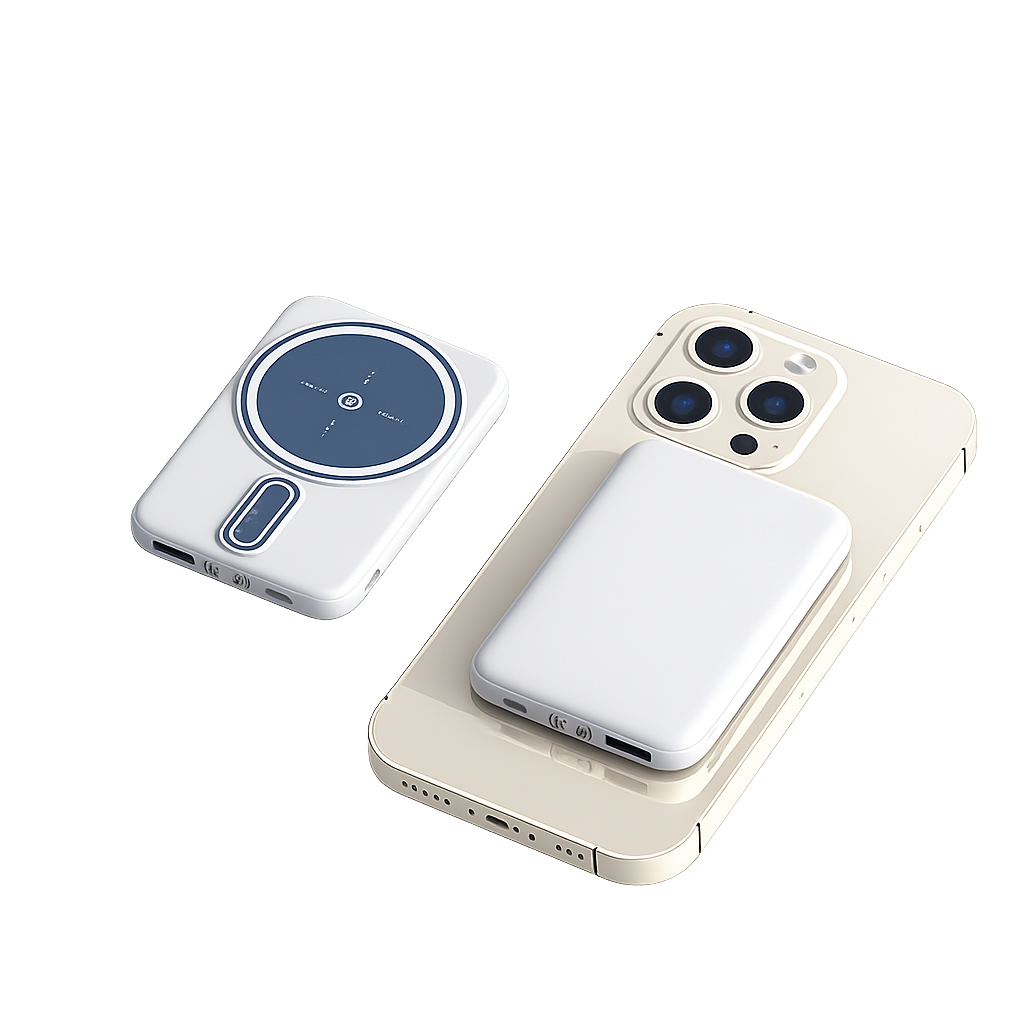 Magnetic Suction Charging Bank Wireless Charging Bank Mobile Power Supply